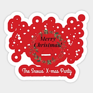 Merry Christmas Tshirt Sticker